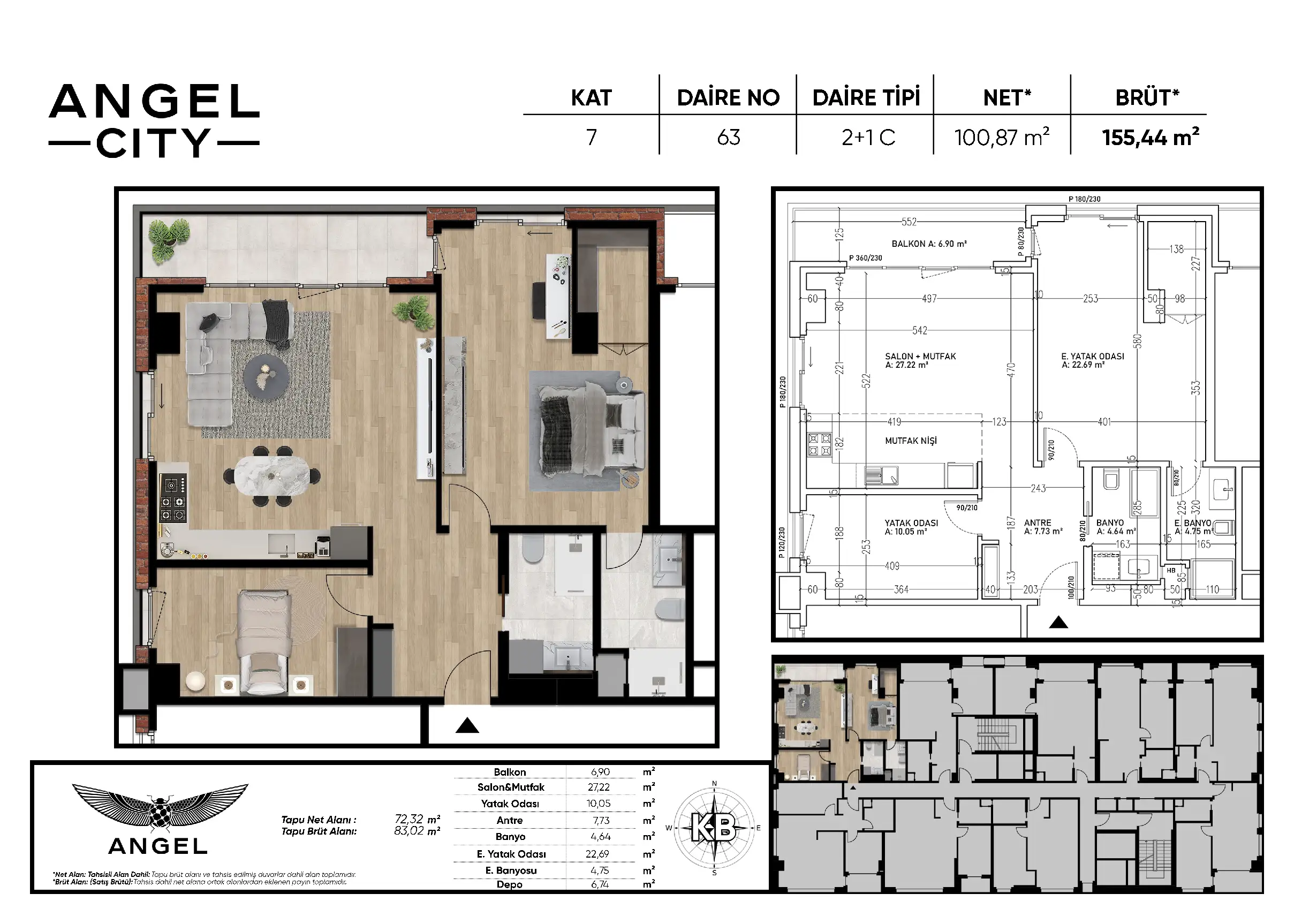 Angel City Ataşehir floor plans - 2