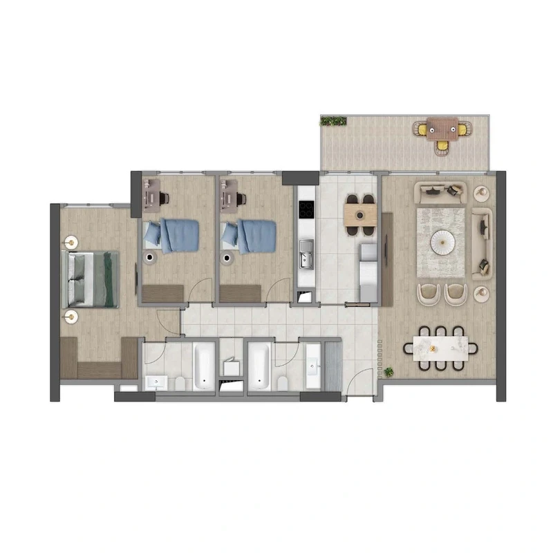 Avrupa Konutları Şişli 1st Phase floor plans - 3