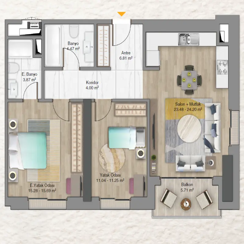 Avrupa Residence Oryopark floor plans - 2
