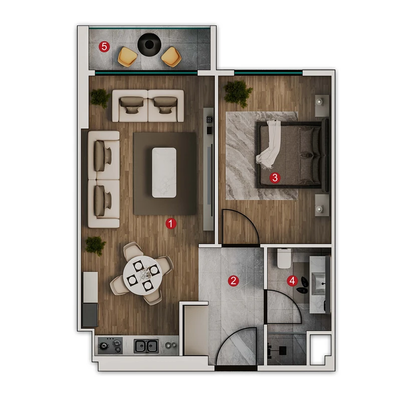 Ce La Vi Crowne floor plans - 1
