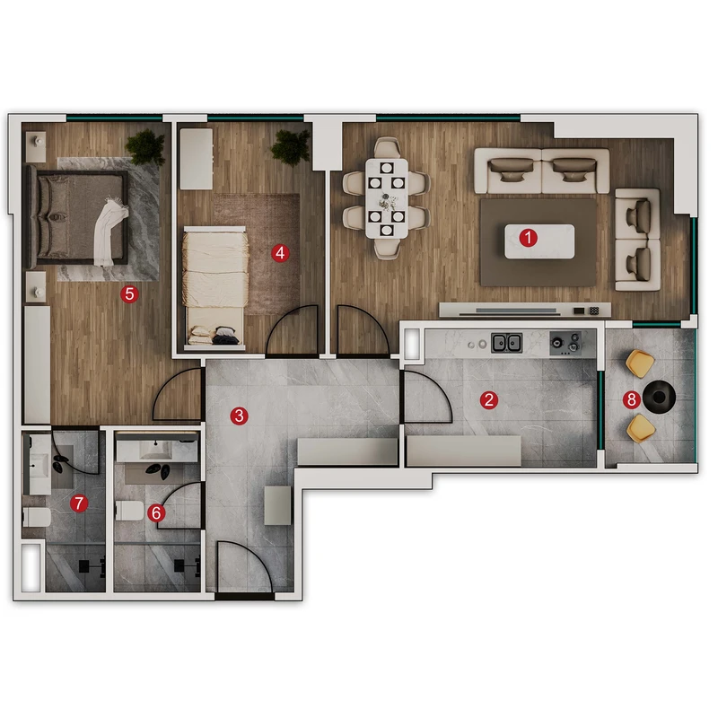 Ce La Vi Crowne floor plans - 2