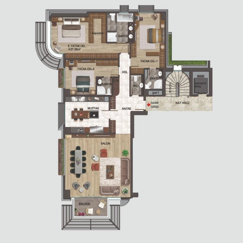Çınar 107 floor plans - 1