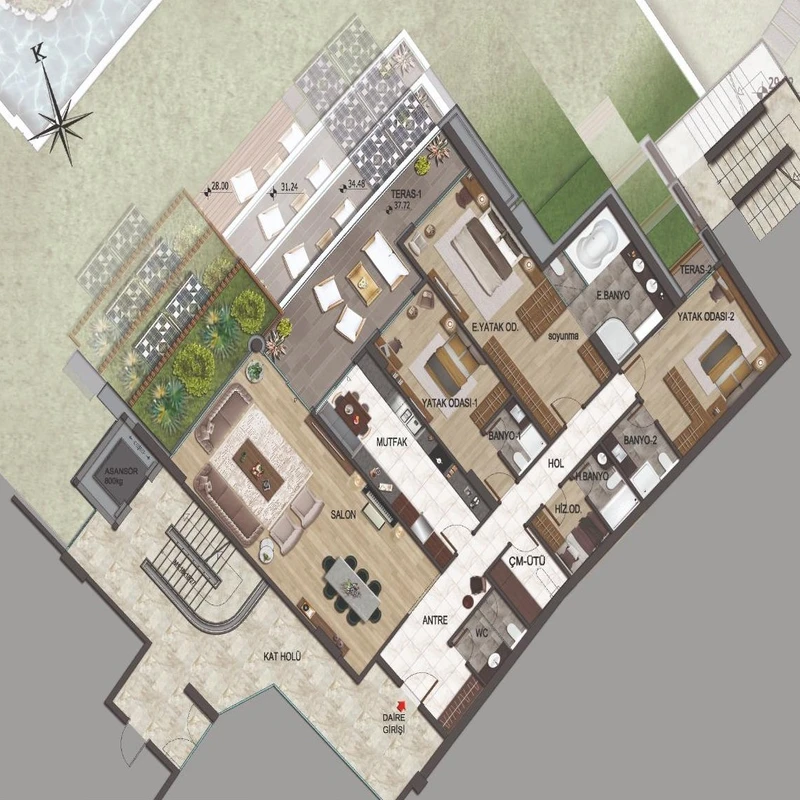 Çınar 107 floor plans - 2