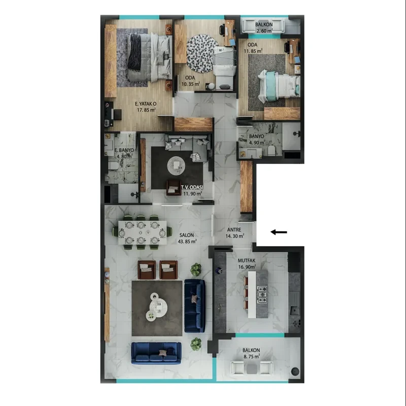 Kuleli Evleri Lamarin floor plans - 1