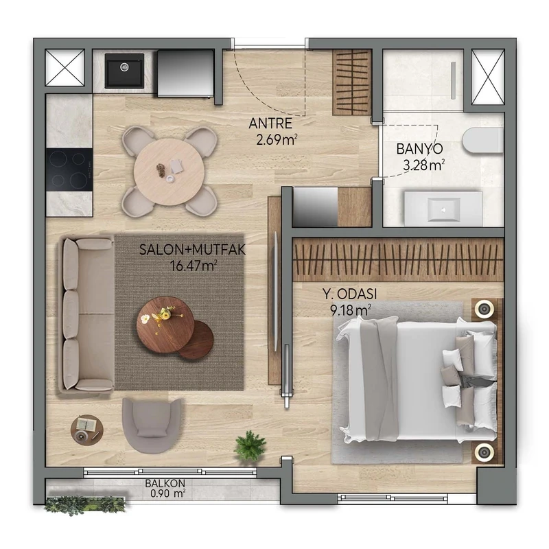 Luxera Topkapı floor plans - 1