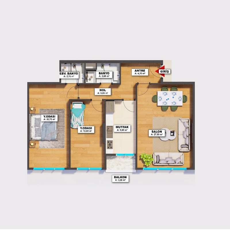 Melsa Çengelköy floor plans - 2
