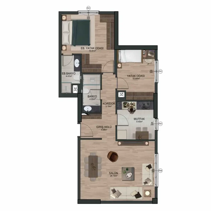 Metro 24 floor plans - 1