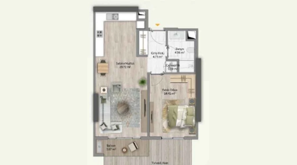 Saklı Vadi - Avrupa Konutları floor plans - 1