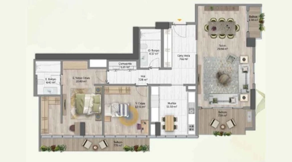 Saklı Vadi - Avrupa Konutları floor plans - 2