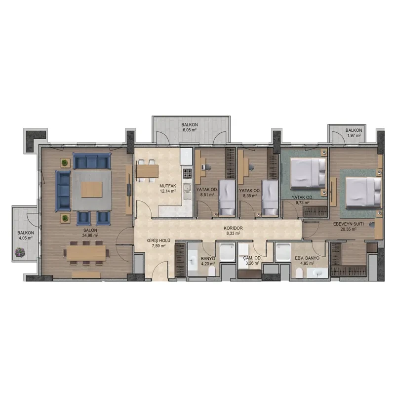 Self Istanbul floor plans - 3