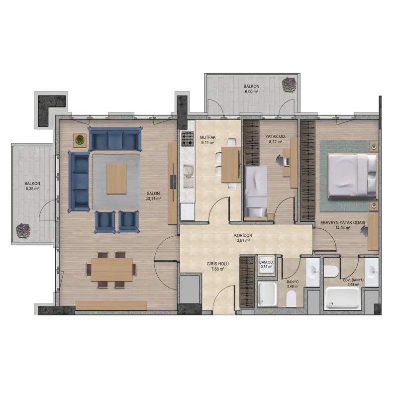 Self Istanbul floor plans - 4