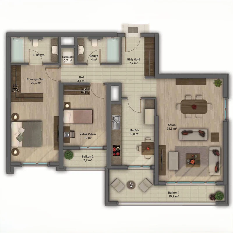 Sinpaş Boulevard Çankaya floor plans - 1