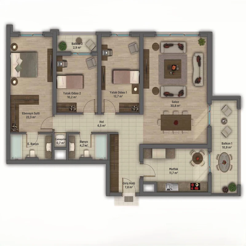 Sinpaş Boulevard Çankaya floor plans - 2