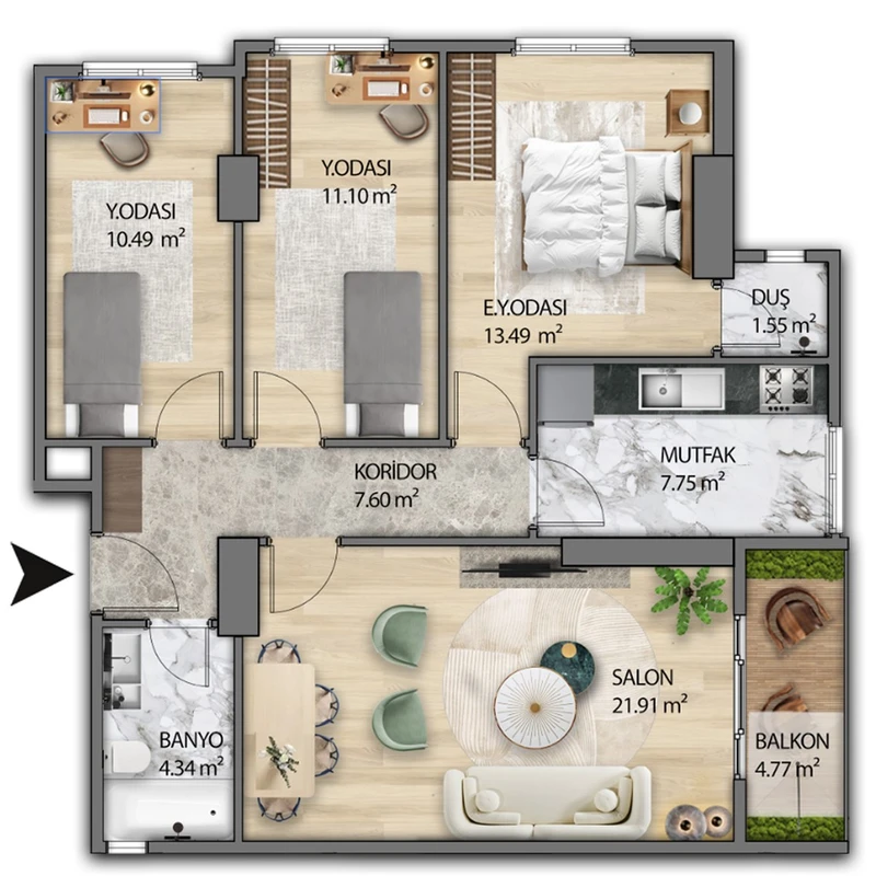 Yalı 360 floor plans - 3