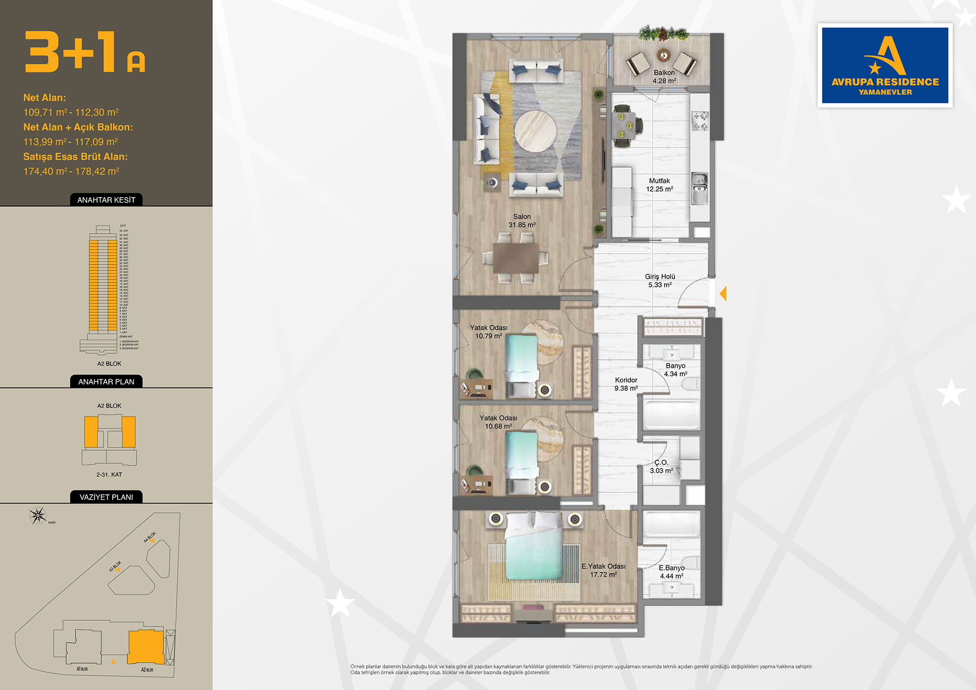 Avrupa Konutları Yamanevler 2 floor plans - 1