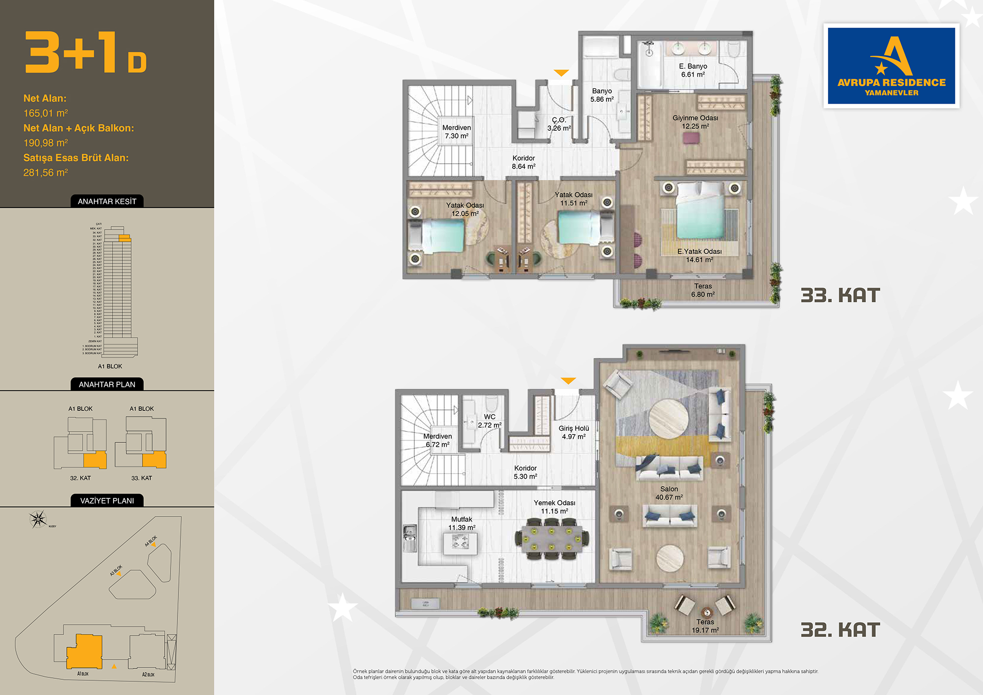 Avrupa Konutları Yamanevler 2 floor plans - 4