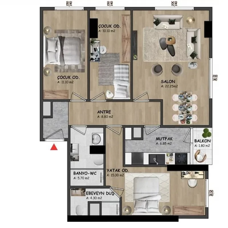 Yeni Levent floor plans - 2