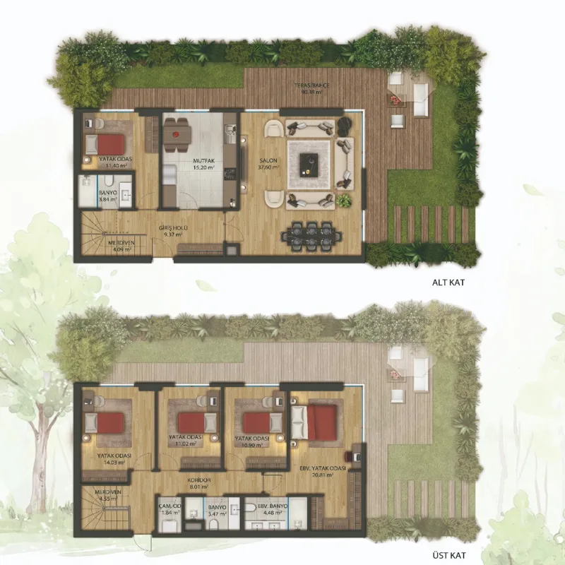 Zilal Gül Nefes Koru floor plans - 5
